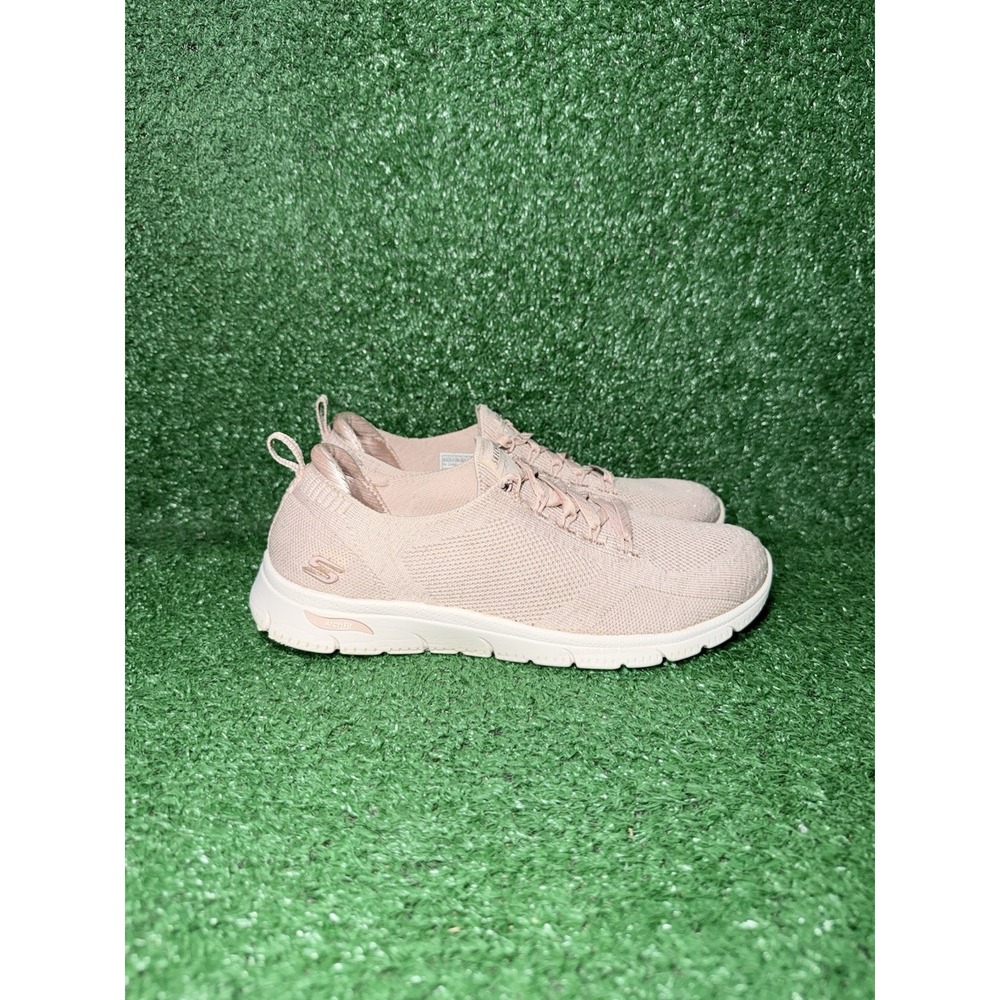Skechers Arch Fit Womens Size 8.5 Refine 2.0 Pink White Running Shoes Sneakers